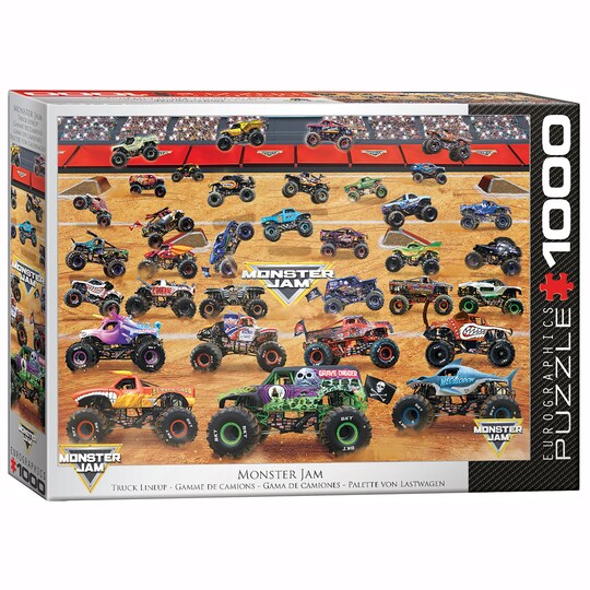 Eurographics: Monster Jam Truck Lineup - 1000-Piece Puzzle - 26.6 Eurographics: Monster Jam Truck Lineup - 1000-Piece Puzzle - 26.6